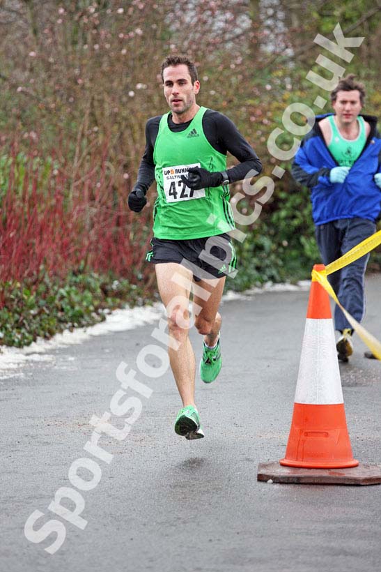 Ryan McLeod on his way to winning the Saltwell 10k Road Race.